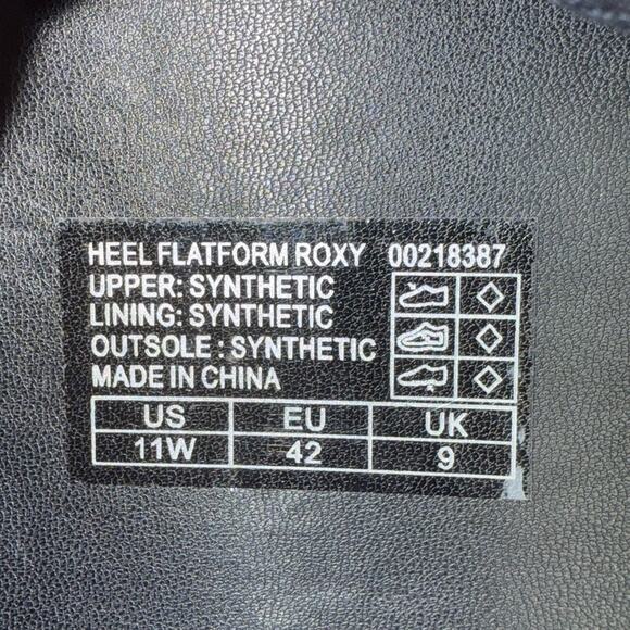 City Chic NWT Roxy Platform Sandals Black Braided Size 11W  11 Wide - Picture 9 of 11